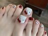 初夏フット可愛いキテイちゃんネイル¥7500