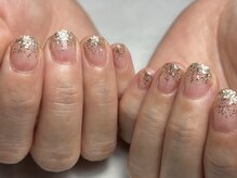 夏子ネイル アンド スクール/ラメグラデーション