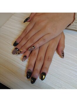 カオ ネイル(kao nail)/スカルプ+ジェルアート10000円