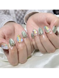 クリアストーンネイル☆