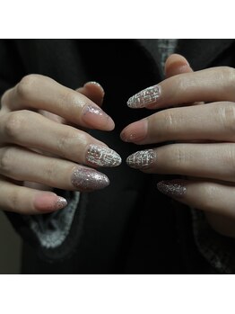 エムクチュール/ツイードネイル