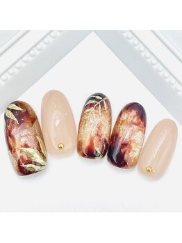 ネイルファクトリー 横浜ベイクォーター店/リーフデザイン ¥11000