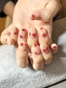 キューシーネイル 川崎(QcNail)/絵画風