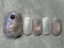 カラネイル 南森町店(calla nail)/オーロラ フラッシュマグ　