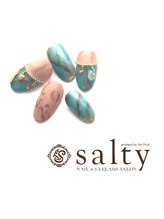 ネイルアンドアイラッシュサロン ソルティ 寺田町(salty)/ハンドジェル/アート10本コース