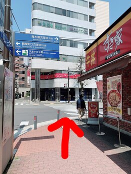 スンダリ(Sundari)/すき家の前の信号を渡る