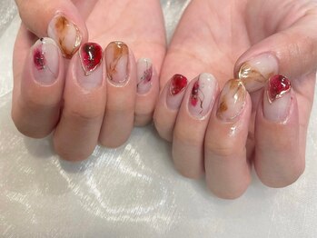 アース コアフュールボーテ 新潟中野山店 (EARTH Coiffure beaute')/ボルドーニュアンス 10000円