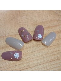 クリスマスリースネイル