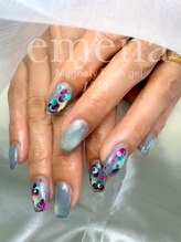 S. Nails【フィルイン/長さだし/マグネット/ニュアンス/フット/ハンドケア】/ホロフラワー＋マグネット