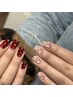 【Hand】SNS大人気マグネットワンカラー+ドット orハートホロネイル¥6980