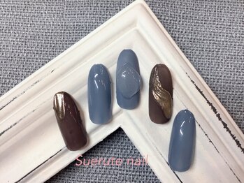 スエルテ ネイルサロン 北千住店/ミラー&クリアネイル ¥7000