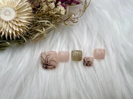 フラワーネイル¥9000