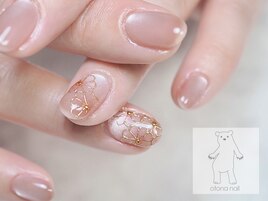 マグネット金彩ネイル