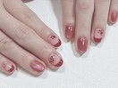バレンタインネイル