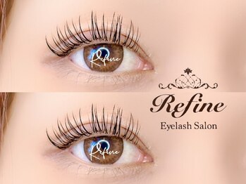 リファイン(Refine)の写真/【LED/バインドロック/フラットラッシュ/3Dボリュームラッシュ】エクステの種類が豊富♪本数も相談可！