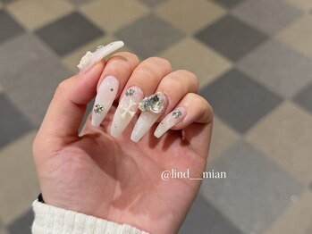 リンドネイル バイ モカ アンド ララ(Lind nail by moca and LaLa)/【mian】ホワイトネイル