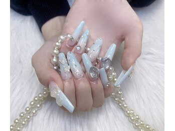 クイーンネイル 新宿(Queen nail)/チップ長さ出しデザイン放題
