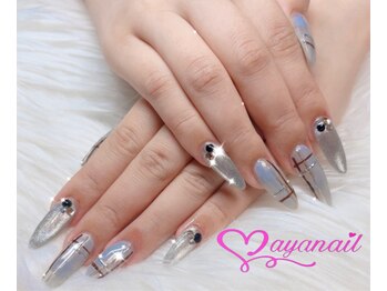 アヤネイル(ayanail)/ロングスカルプアートネイル^_^