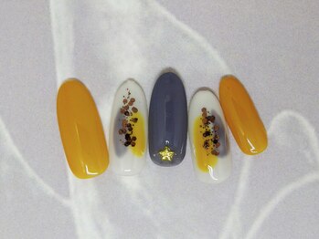 ネイルライフ(NailLife)/秋ニュアンスぬりかけ