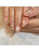 ネイルサロンリュクス (nailsalon Luxe)/うる艶ぷっくりリボン♪