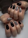 ネイビー×シルバーフラッシュ