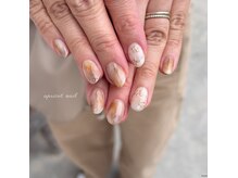 アプリコットネイル (apricot nail)の雰囲気（ニュアンス/enoiマグネット/うるつや/大人シンプル/ナチュラル）