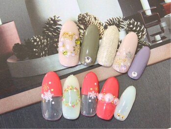 ネイルサロン ティディ(TIDY)/クリスマスNAIL★雪の結晶