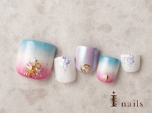 アイネイルズ 横浜EAST店(I-nails)/サマーカラーグラデフット