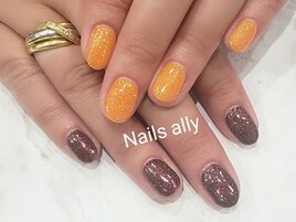 アシンメトリー×ラメ