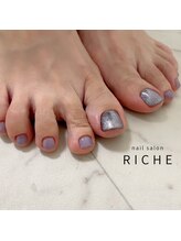 リッシュ(RICHE)/紫陽花カラーフットネイル