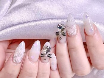 エムズ ネイルサロン(M2)/長さだし姫チェックネイル