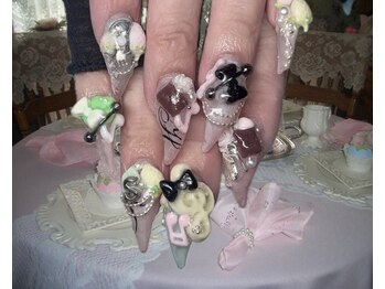 プリンセス(Princess)/猫爪ネイル12400円