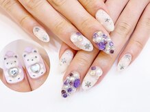 ネイルコレクション ピンク(Nail Collection Pink)/ジェル放題★３Ｄくま＆雪の結晶