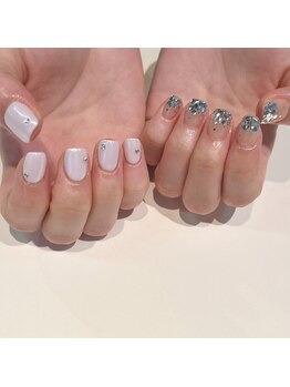 ノラ シブヤ(NORA SHIBUYA)/ミラーボールネイル