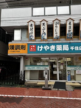 ヘッドミント 北千住店/ヘッドミント北千住店への道のり