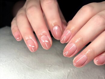 ザ ネイル パーラー 博多駅(The Nail Parlor)の写真/短いお爪でもキレイなぷっくり美フォルムで満足感◎細部まで手を抜かない仕上げで上質な指先に♪