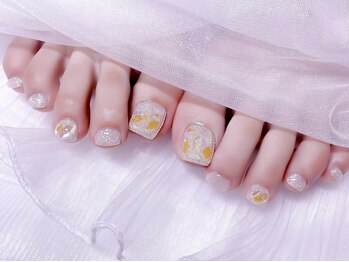 マウナ ケア 難波店(MaunaKea)の写真/マウナケアで人気のワンホンデザインを足元にも♪【10種から選べるFOOTワンホンコース¥8800】