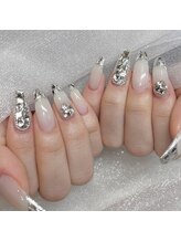 モカ 心斎橋(moca by Lee)/【Aina】ホワイトガラスフレンチ