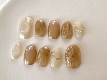 アモフ(amof)/ニュアンスブライダルネイル☆*: