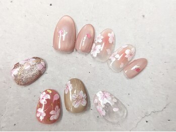 手描き桜アート