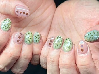 春色！ハートニュアンスネイル♪