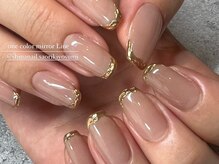 シナネイル 清澄白河店(SHINA NAIL)/ワンカラーミラーライン♪