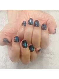 夏ネイル2023【天然石ネイル】