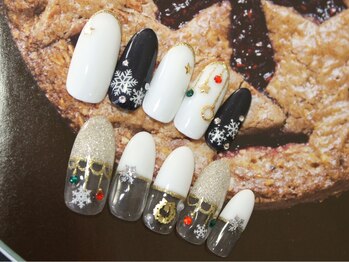 ネイルサロン ティディ(TIDY)/クリスマスNAIL★雪の結晶