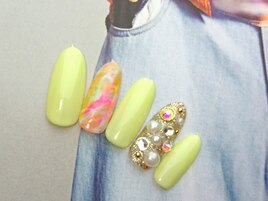 敷詰め×タイダイネイル