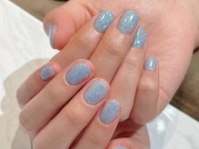 ルームヘアネイル 曙橋店(Room hair nail)/爽やか☆ブルーラメカラー