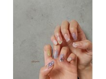 シルニー リム(Silny rim)/アシンメトリーニュアンスネイル