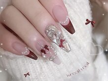 nail salon mimi【4月上旬 NEW OPEN（予定）】/埋めつくし×赤フレンチ