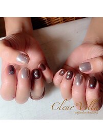 ブラウン×シルバー