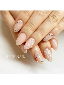レッシュネイル サロンアンドスクール(RECH NAIL salon&school)/flower lace＊
